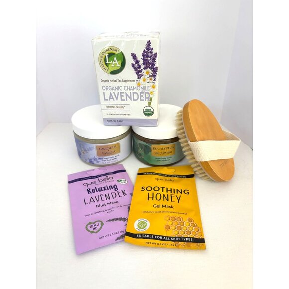 Lavender & Honey Spa Day Gift Set ($40 for $25) Lavender Chamomile Organic Tea - Picture 1 of 16